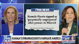 Laura Ingraham Dings Kamala Harris for Her Bad Habit of… Hugging People?