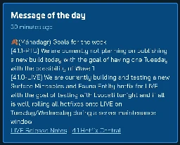 Screenshot of the most from spectrum sc-testing-chat channel. Go to the description of this post for a transcription.