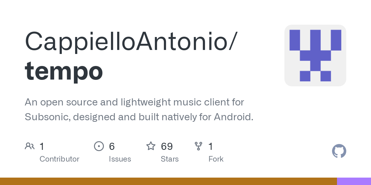 GitHub - CappielloAntonio/tempo: An open source and lightweight music client for Subsonic, designed and built natively for Android.