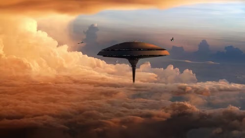 “Bespin” cloud city from “Star Wars”