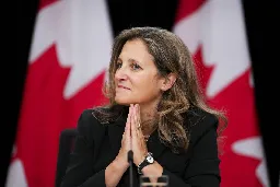 Chrystia Freeland accuses Putin of weaponizing MPs’ ovations for Ukrainian SS veteran