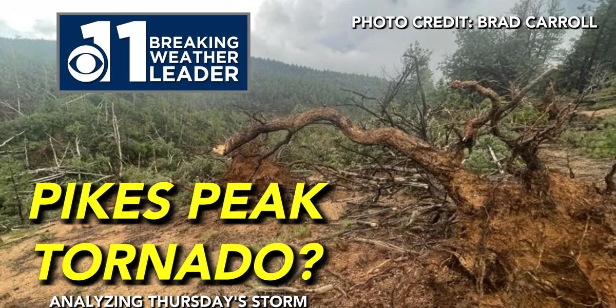 Possible tornado strikes Pikes Peak Highway Thursday afternoon