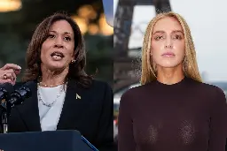 Kamala Harris hits back at ‘childless’ attacks on Call Her Daddy podcast