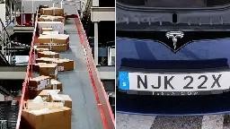 Dråpslag för Tesla: Bilarna får inga nya registreringsskyltar