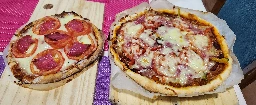 [Homemade] Pepperoni and Ham Pizzas