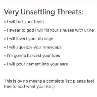 Unsettling Threats