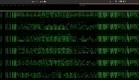 The classic DOOM game over htop, the text-based process viewer