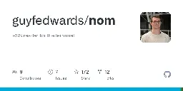 GitHub - guyfedwards/nom: RSS reader for the terminal