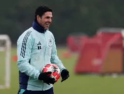 Arteta reveals why Arsenal train to music before Champions League return