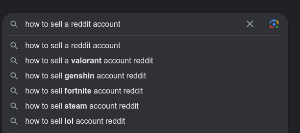 How to sell a reddit account