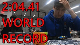 2:04.41 World Record 5BLD Single