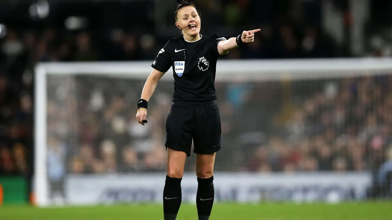 Welch makes history as Prem's 1st female referee