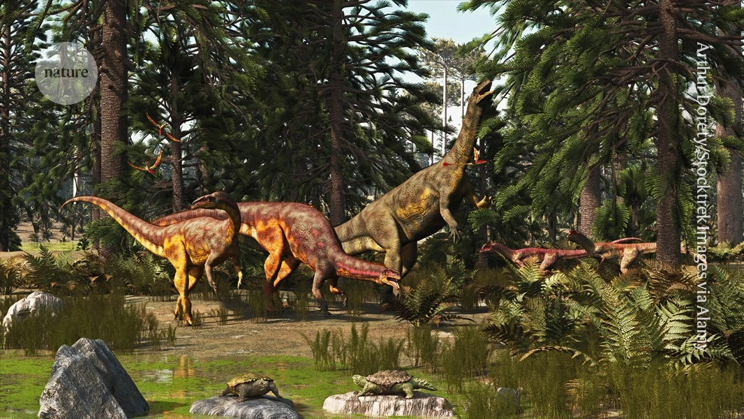 Fossilized poo and vomit show how dinosaurs rose to rule Earth