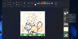 Hell freezes over, MS Paint adds support for layers and PNG transparency