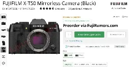 Preorders for Fujifilm X-T50, GFX100SII and XF/GF Lenses Start at 2:00 AM New York Time and Here are the Links - Fuji Rumors