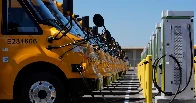 These school buses no longer belch pollution. They also give the grid a break.