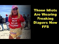MAGA Idiots Wearing Diapers For Cheeto Jesus