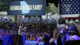 Harris is attending church in Georgia and encouraging Black congregants to vote