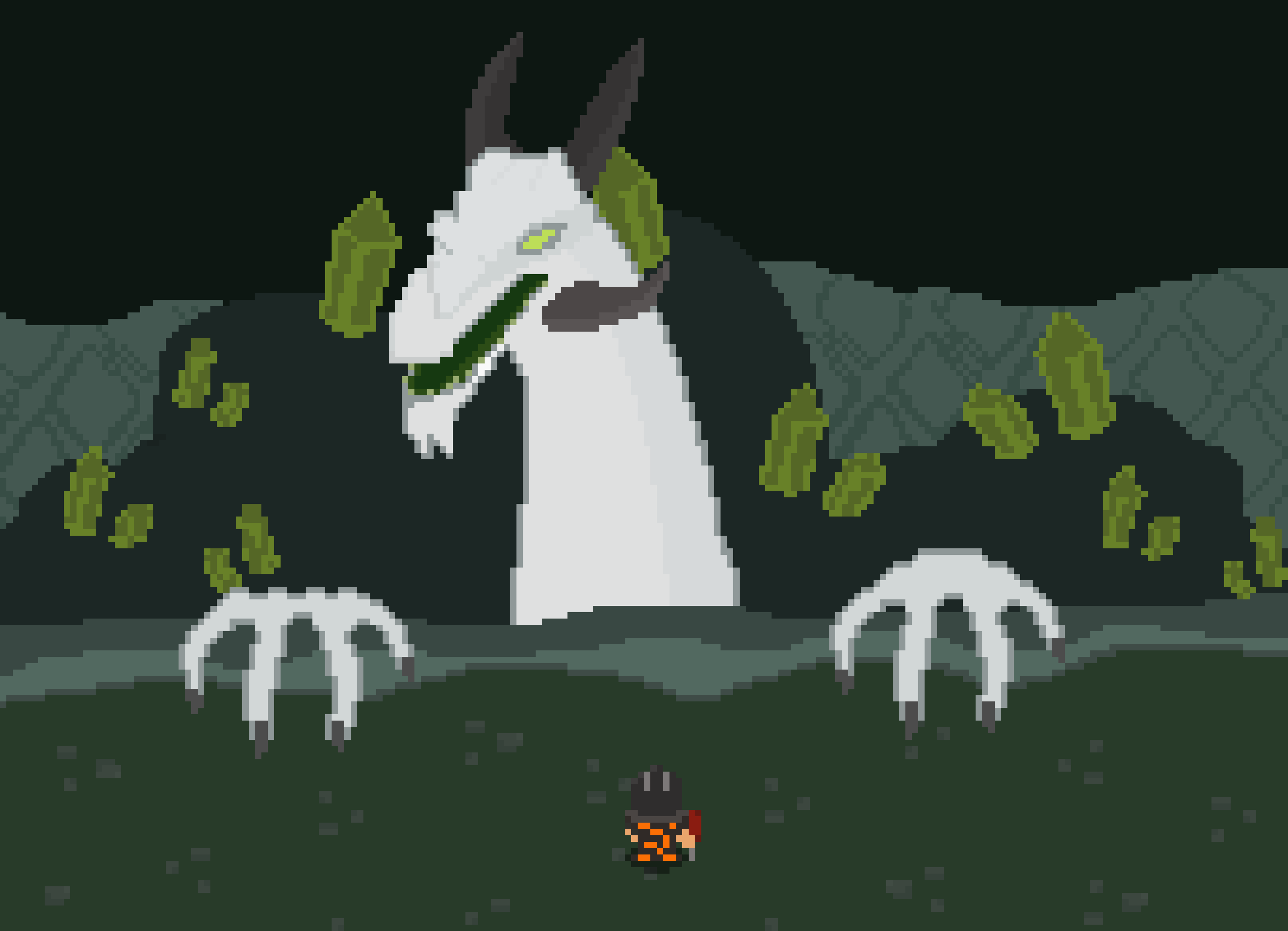 Pixel art of Olm.