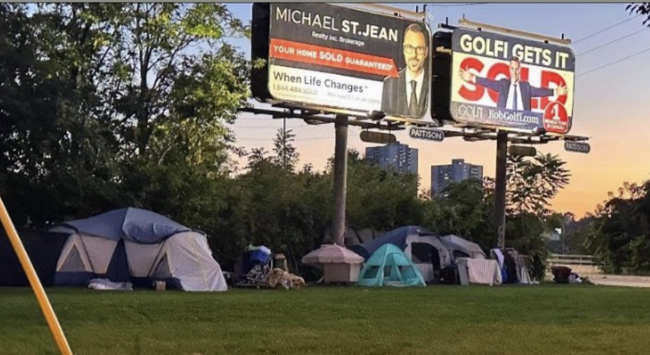 I absolutely despise all the real estate billboards. They should be outlawed in a housing crisis (photo Allison Witt)