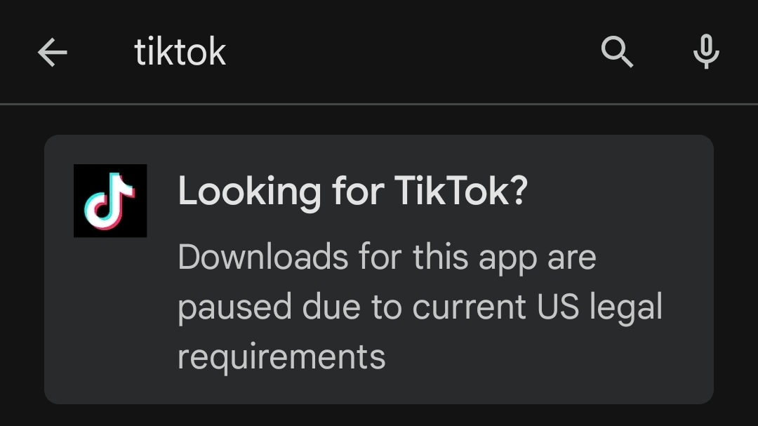 Delisted tiktok