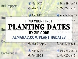 Planting Calendar by Zip Code | The Old Farmer's Almanac