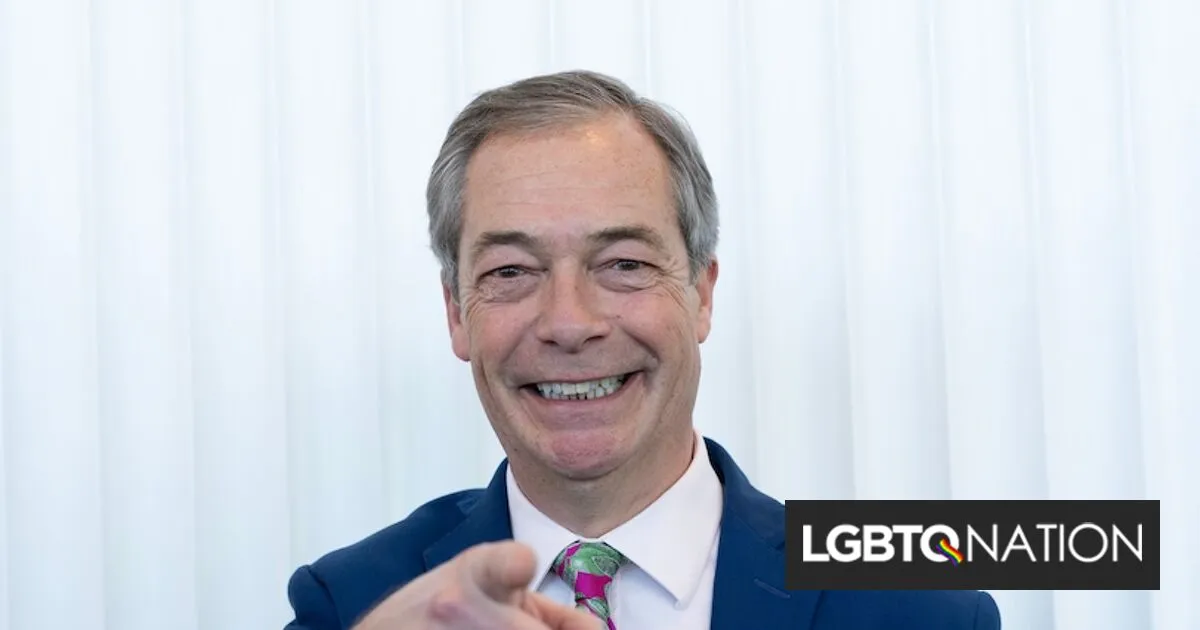 Pride festival criticized for "throw a milkshake at Nigel Farage" game - LGBTQ Nation