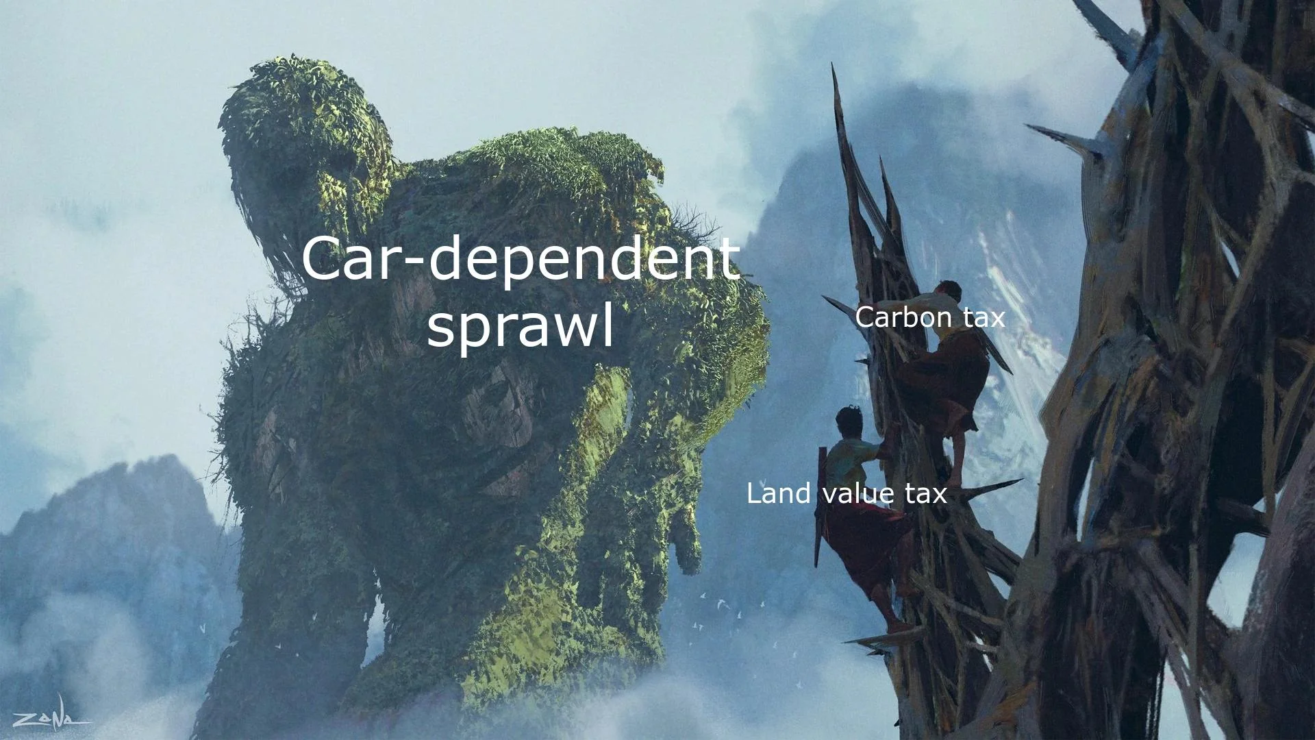 [meme] It should be expensive to waste valuable land and carbon emissions on sprawling suburbia