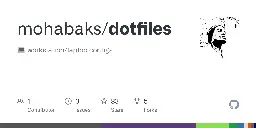 GitHub - mohabaks/dotfiles: :computer:  workstation/laptop configs.