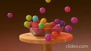 Falling Colorful Balls