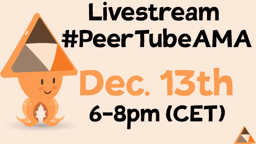 #PeerTubeAMA - ask us anything about PeerTube &amp; Framasoft! 2023/12/13