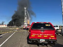 Firefighters combat large propane-yard fire causing property damage in Phoenix