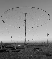 Shortwave "Discone" Antenna, Former AT&T High Seas Radio Transmitter Site, Ocean Gate, NJ, 2009.