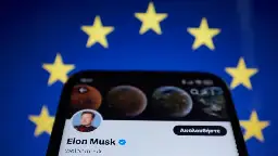 Blue checks on X are bad now, EU says