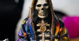 A leader of Mexican folk saint cult ‘La Santa Muerte’ is killed at an altar to the skeletal figure