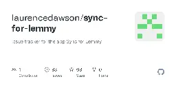 Pre-launch Milestone · laurencedawson/sync-for-lemmy