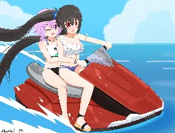 Nep & Nowa Go Jet Skiing [Leafy Bow]