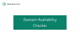 Domain Availability Checker | GoOnlineTools