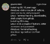 Comment on a YT video about Windows on ARM