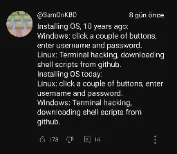 Comment on a YT video about Windows on ARM