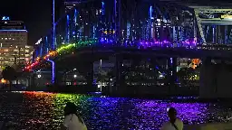 Florida won't light bridges in rainbow colors. So Jacksonville's LGBTQ community did.