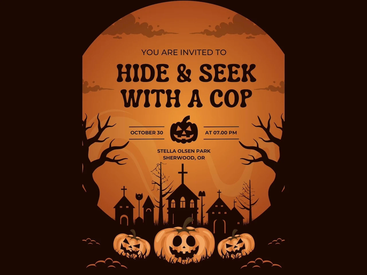 Oregon police department invites people to play ‘Hide & Seek With a Cop.’ The response was swift