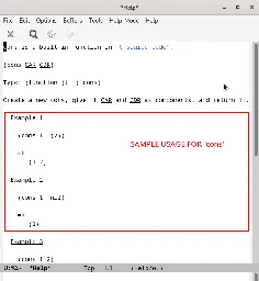 Augment output of ‘C-h f’ (=‘describe-function’) with usage examples