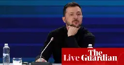 Zelenskyy insists on guarantees ahead of Trump meeting after US president says Ukraine can ‘forget about’ joining Nato – live