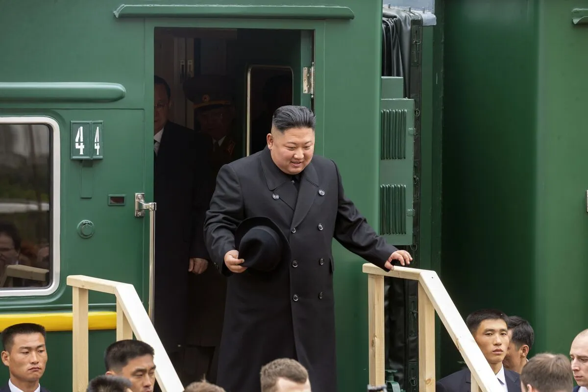 Kim Jong Un’s Train Appears Bound for Russia for Putin Talks