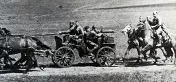 Tachanka (Horse-cart machine-gun) in motion during the Russian Civil War, 1920ish?