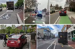 Blocking a bike lane? Local social media accounts are *eager* to call you out. - The Boston Globe