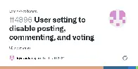 User setting to disable posting, commenting, and voting