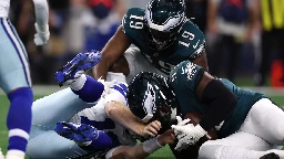 Eagles held Cowboys and Giants to NFL's only games this season with under 50 passing yards