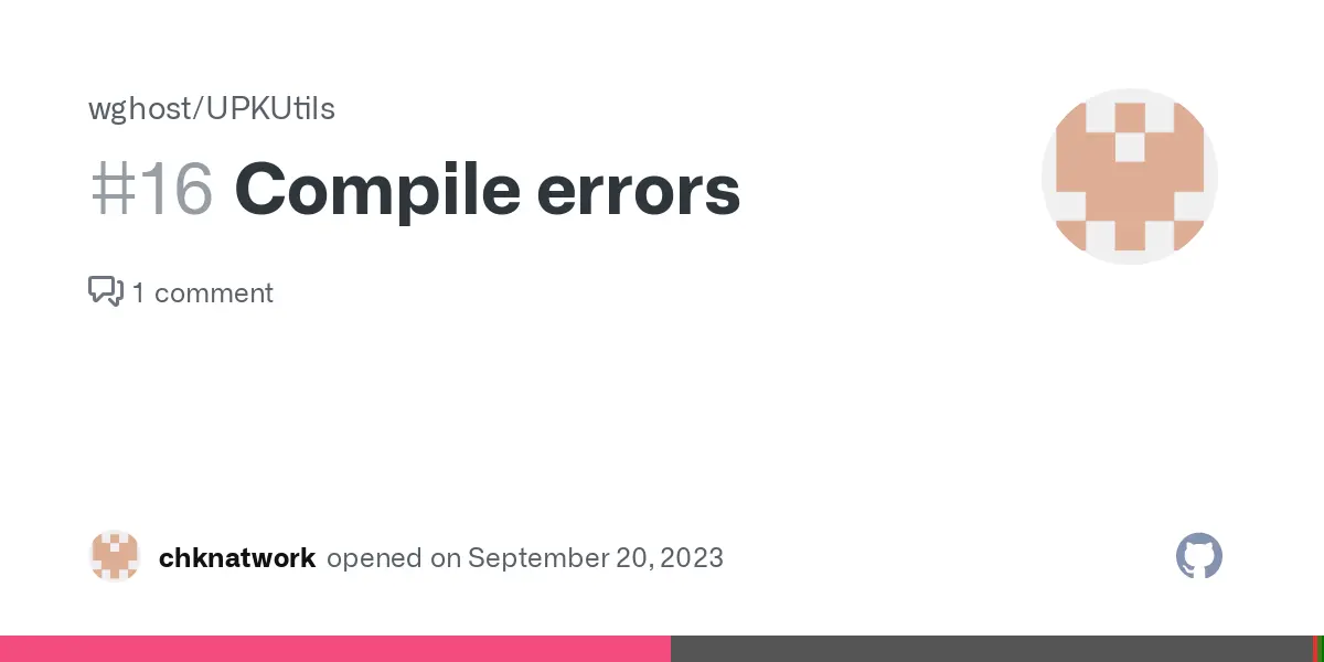 Compile errors · Issue #16 · wghost/UPKUtils